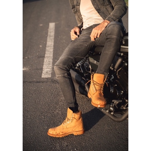 Harga Bersahabat.. LOD.DENIM - Celana panjang jeans Biker denim TRIPLE BLACK BIKER