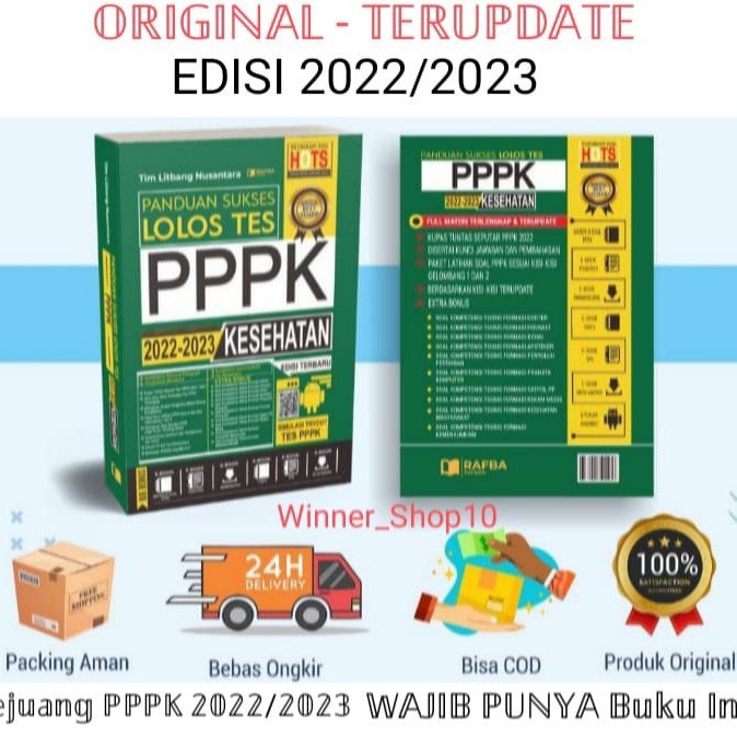 

NEW Buku PANDUAN SUKSES LOLOS TES PPPK TENAGA KESEHATAN 2023Ori+BigBonus