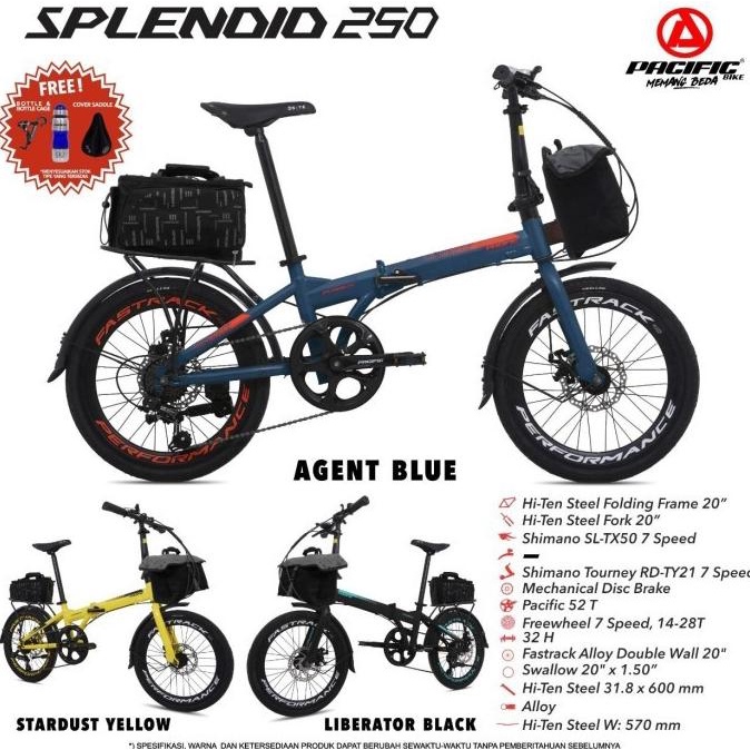 SEPEDA LIPAT 20 PACIFIC SPLENDID 250 BONUS TAS RANINOFRIANI5