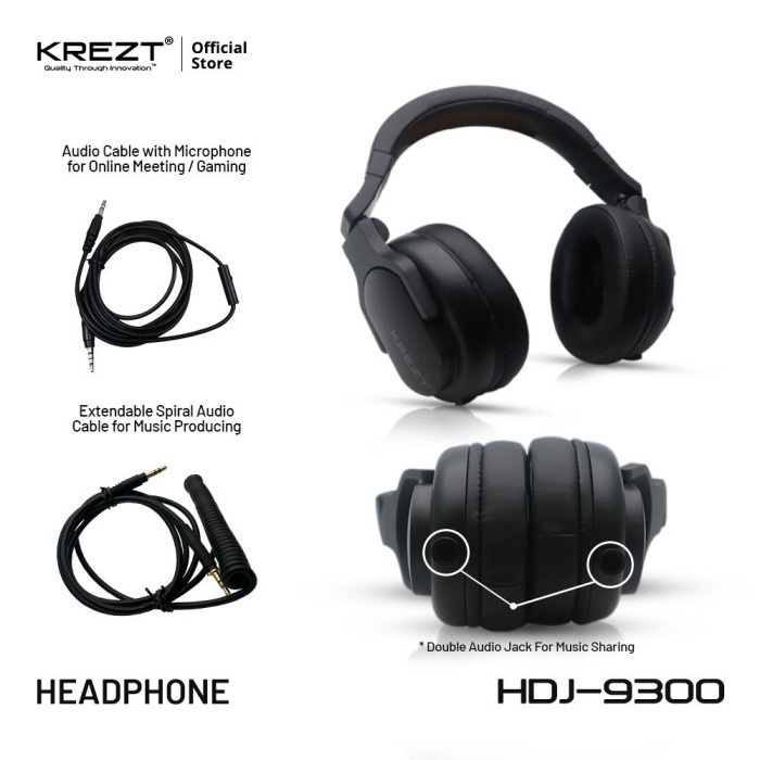 Krezt DJ Headphone HDJ-9200