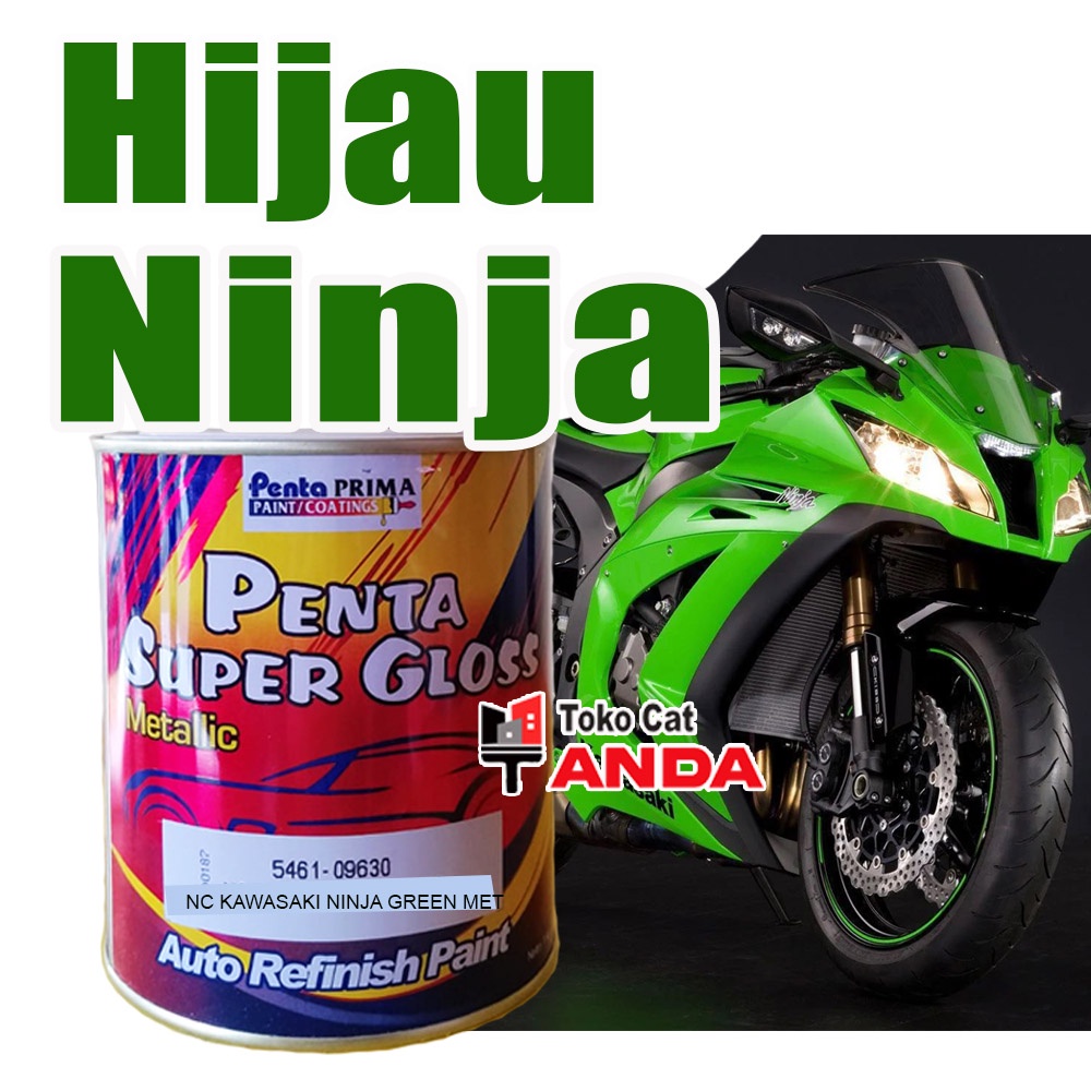 Cat Penta Ninja Green metalik - Cat Motor Ninja HIjau - Penta Hijau Ninja