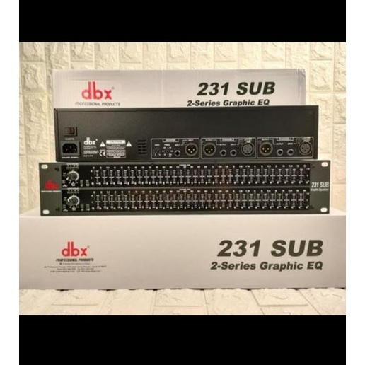 EQUALIZER DBX 231 PLUS SUBWOOFER EUALISER DBX 231S SUBWOOFER