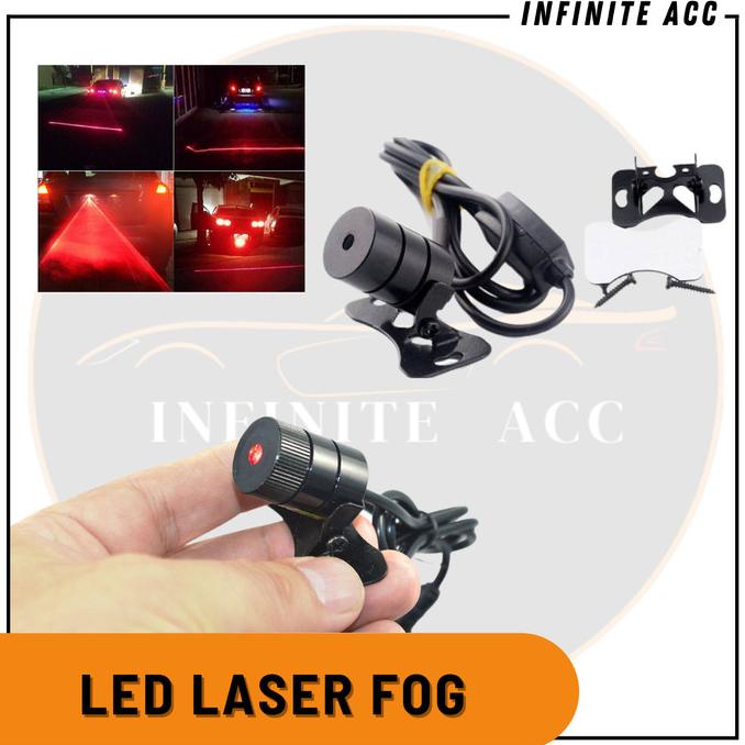 Lampu Led Laser Red Fog Light Warning Lampu Kabut Belakang Mobil Original