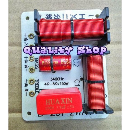 DISKON crosover pasif 2 way mantap buat speaker ukuran 10,12 dan 15 inch