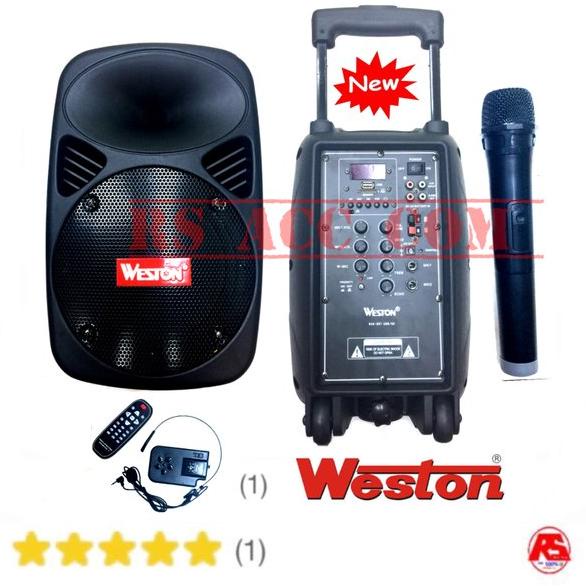 TERMURAH Speaker Portable Wireless Meeting Weston WAS-801 baru - usb  8 Inch)