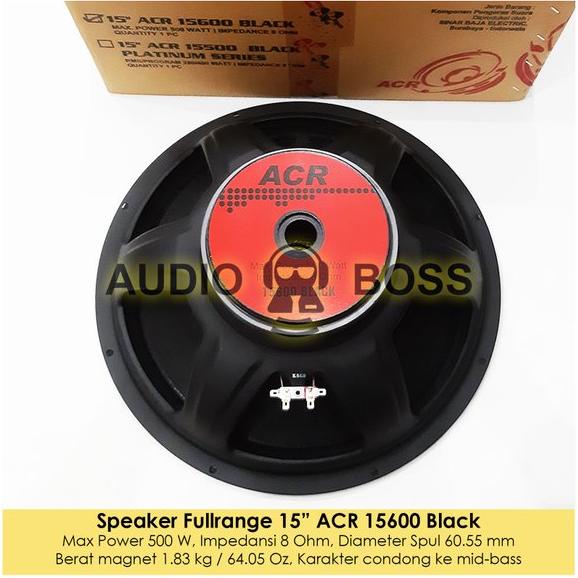JTR Speaker 15 inch ACR 15600 Black - Speaker ACR 15 inch 15600 Hitam Khusus JNE Trucking