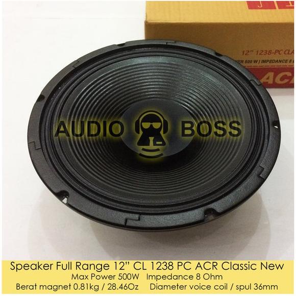 TERMURAH Speaker Full Range 12in 12 in 12 inch 1238 CL PC ACR 1238 Classic New