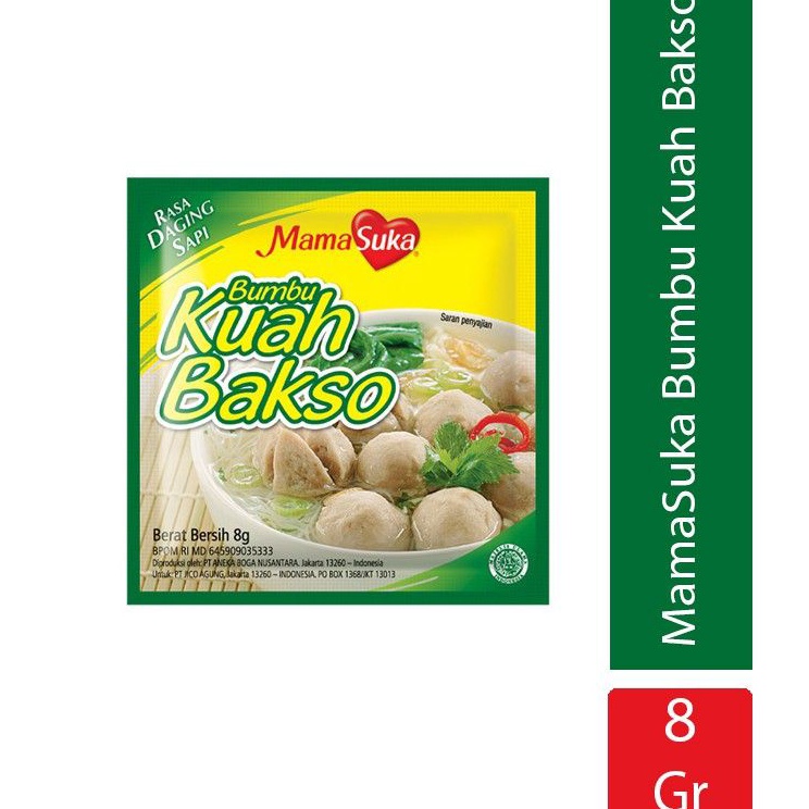 

Grosir Mama Suka Bumbu Kuah Bakso Sapi 12 x 8gr