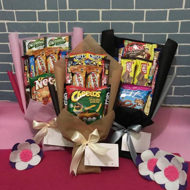 

ZCRF3474 BR020 (READY STOCK) BISA KIRIM DI HARI YANG SAMA -BOUQUET SNACK / BUCKET SNACK / BUKET MAKANAN / SNACK BUKET-