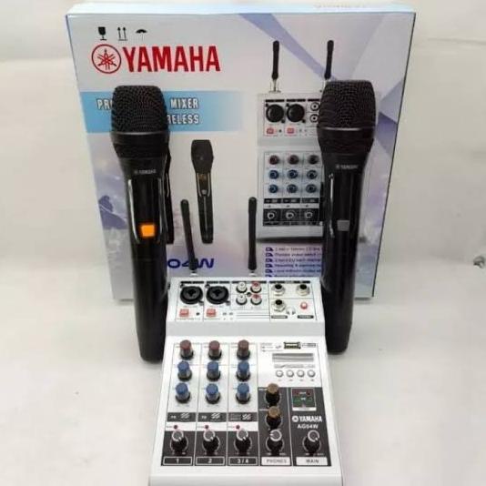 GARANSI MIXER YAMAHA AG04W PLUS 2 MIC WIRELESS MIXER 4 CHANNEL