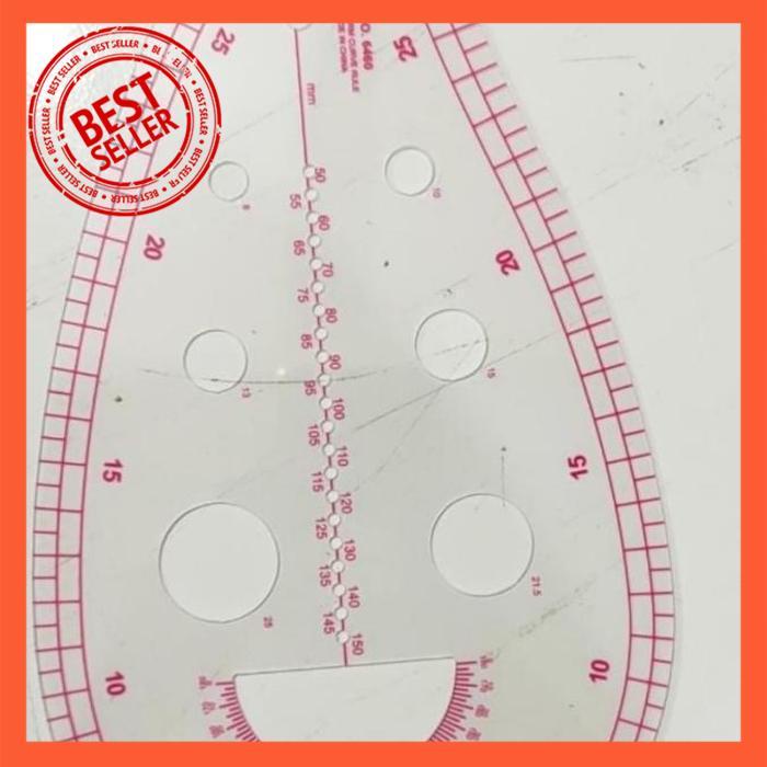 

PENGGARIS JAHIT MENJAHIT NO 6460 FRENCH CURVER RULLER PENGGARIS POLA | SGW