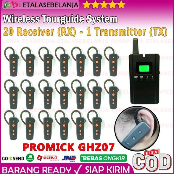 Wireless Tour Guide and Interpreter System 20CH - PROMICK GHZ07