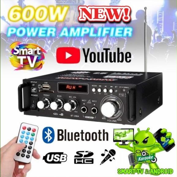 Amplifier Bluetooth 3R Home Theater Fm Radio Karaoke Android TV New