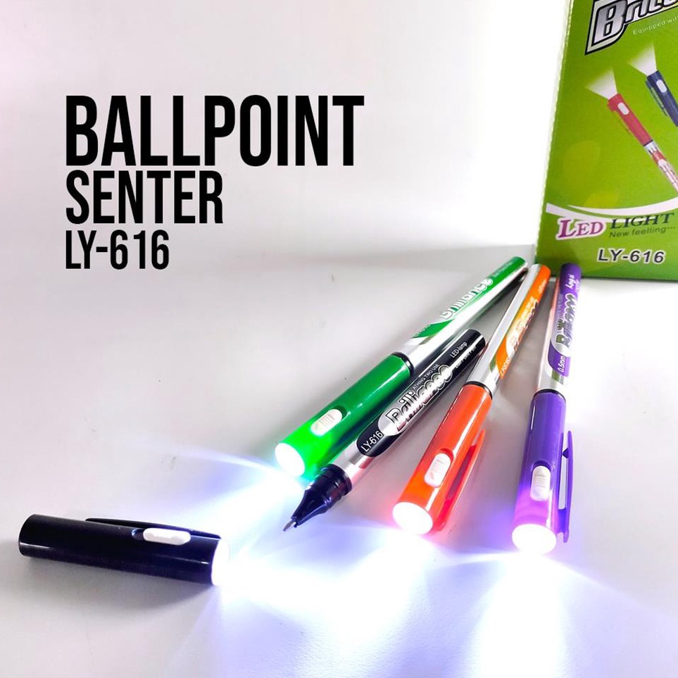 

DVSV3102 12pcs Pulpen + Senter LY616 / 1pack Pulpen Senter