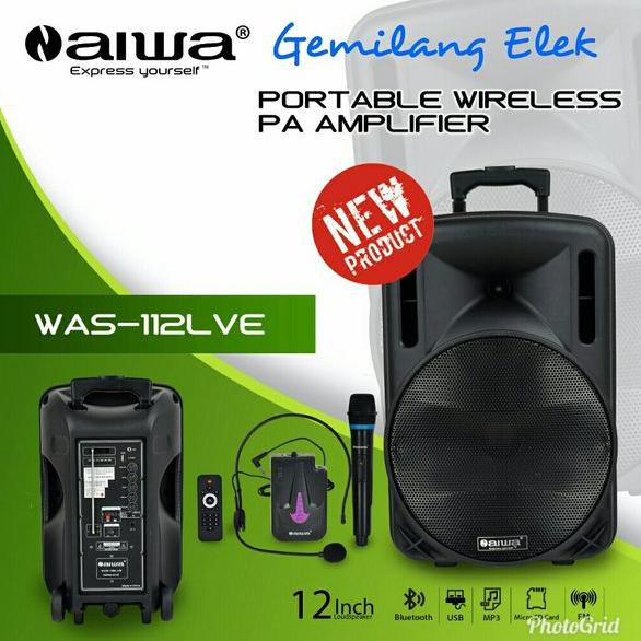 ORDER SEKARANG Speaker Portable Wireless AIWA WAS-112LVE