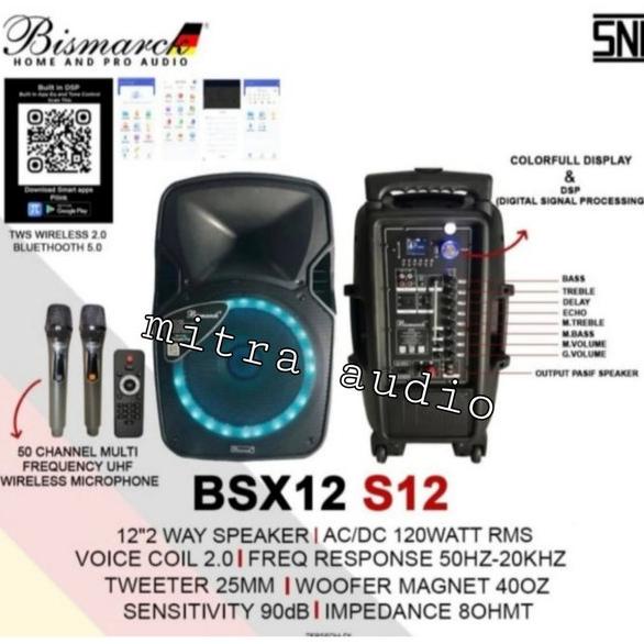 GARANSI Speaker portabel 12 inch Bismarck bsx 12 bsx12 professional