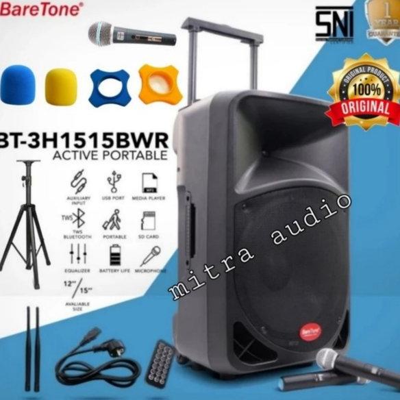 DISKON Speaker portabel Baretone 1515bwr 1515 bwr original