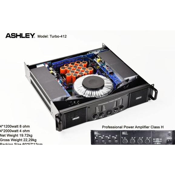 POWER ASHLEY 4 CHANNEL TURBO 4.12 ORIGINAL  CLASS H