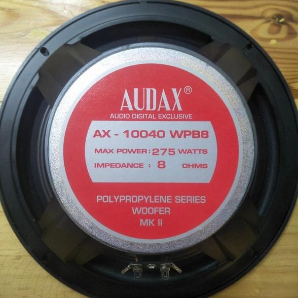 speaker woofer audax 10 inch AX-10040 WPB / AX10040 / AX 10040WPB ORI