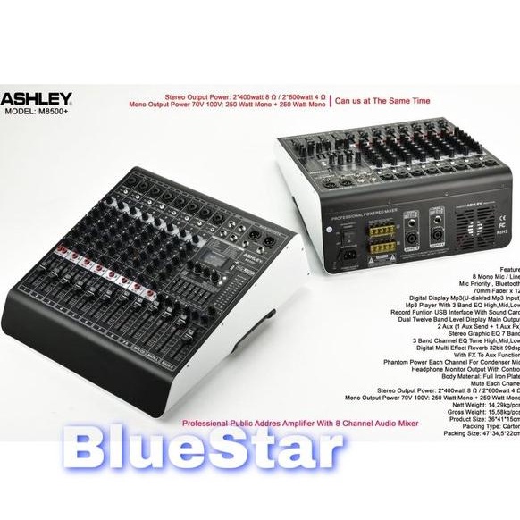 ORDER SEKARANG Power Mixer Ashley M8500 + Original Ashley M 8500 Plus
