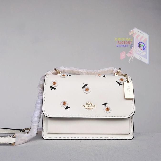 TAS C0ACH 2858 Klare Crossbody With Daisy Embroidery Original