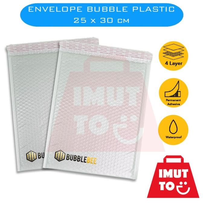 

!!!!!!] ENVELOPE BUBBLE PLASTIC / AMPLOP PLASTIK GELEMBUNG 25 X 30 CM ANTI AIR
