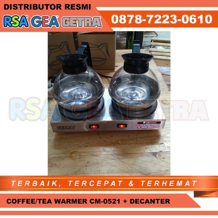 Coffee/Tea Warmer GETRA CM-0521 + DECANTER