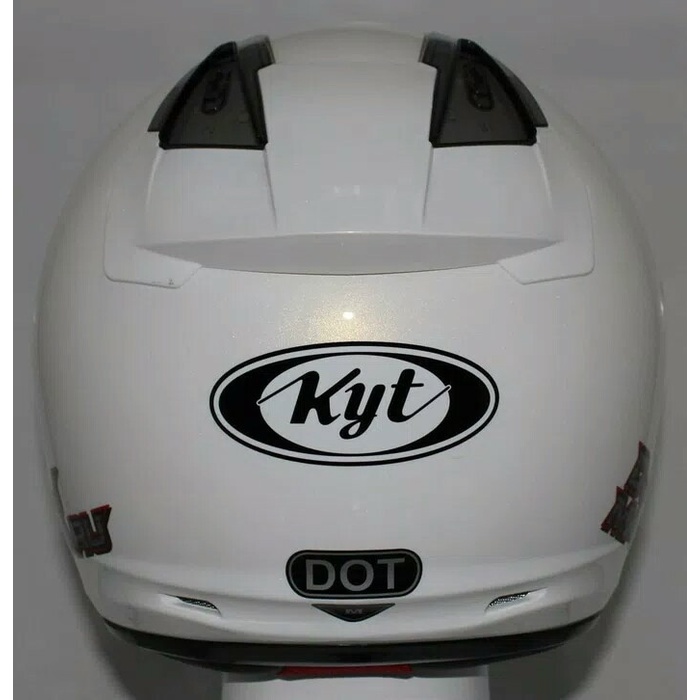 HELM KYT DJ MARU SOLID WHITE SNI DOT ORIGINAL