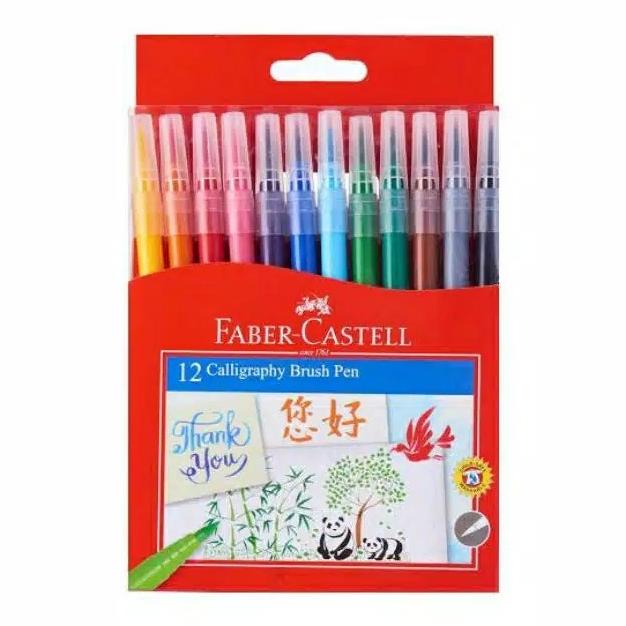 

FABER CASTELL CALLIGRAPHY BRUSH PEN SPIDOL KUAS KALIGRAFI WARNA