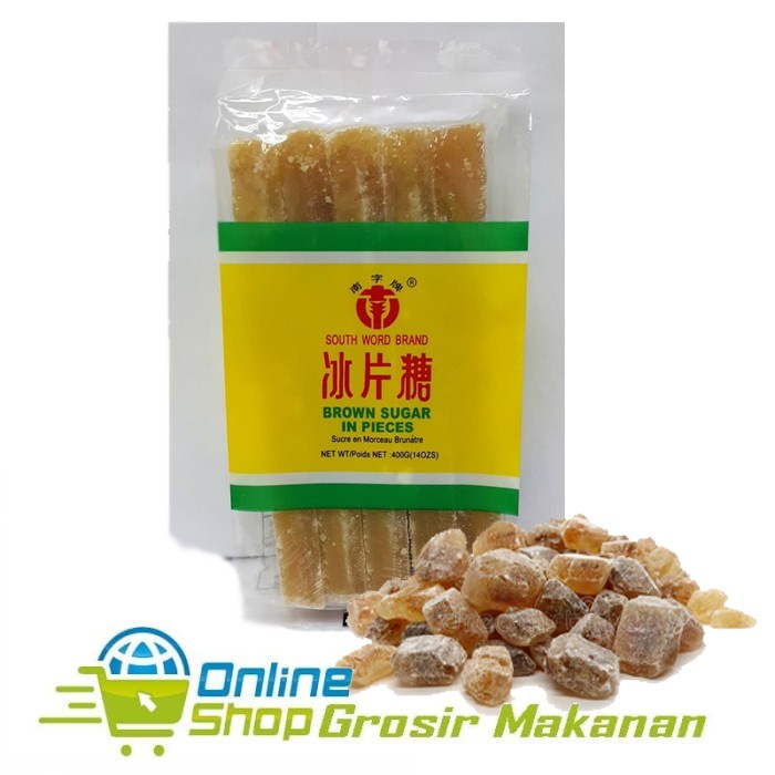 

Gula merah / Gula Batu Cokelat / Brown Sugar In Pieces 400 Gr / Halal