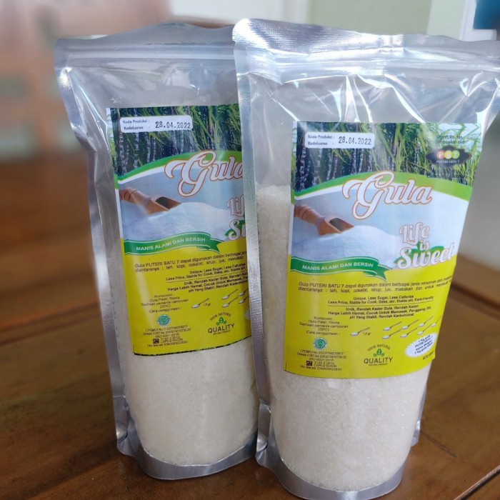 

GROSIR GULA SEHAT PS7 RENDAH KALORI/GULA STEVIA/GULA DIABETES 1Kg
