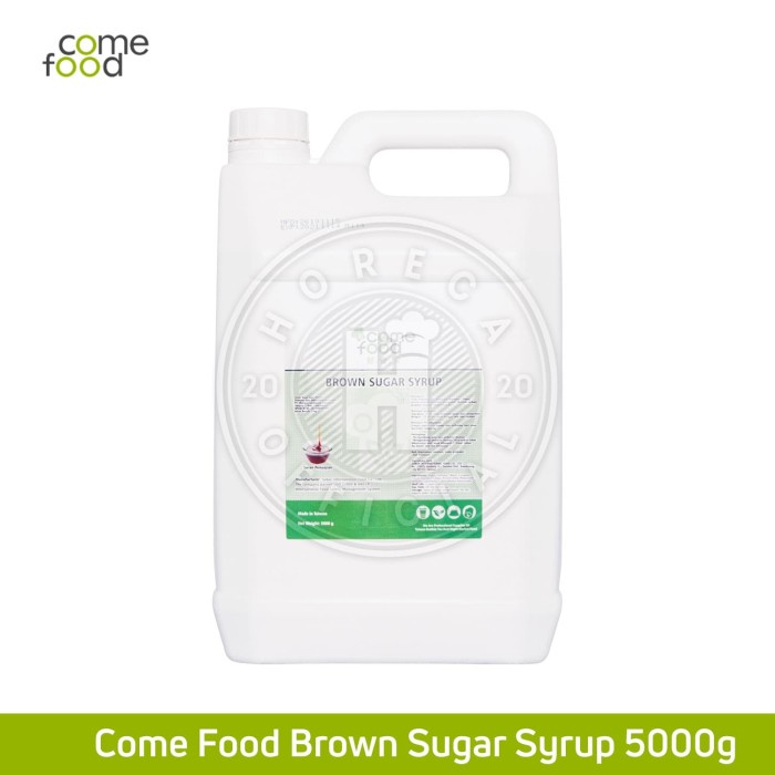 

COME FOOD BROWN SUGAR SYRUP 5000ML / GULA MERAH CAIR 5 LITER