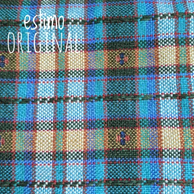 ] Kain Jok Mobil Bahan Fabric Tartan Kotak Biru cocok untuk mobil 90 an