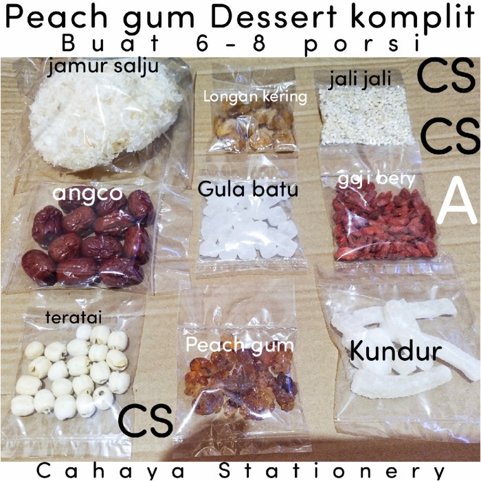 

Paket Komplit Peach Gum Collagen Dessert Thao Ciao Tao Jiao Thao Jiao