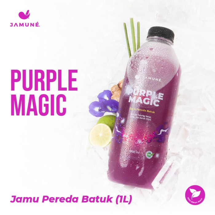 

Jamu Herbal Pereda Batuk Bebas Gula 1 Liter Purple Magic by Jamune