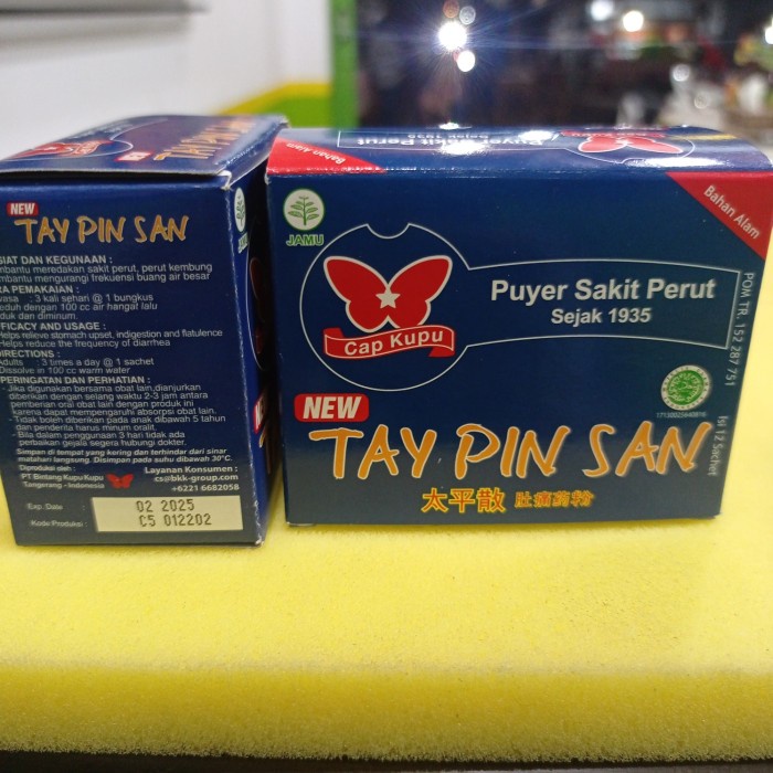 

jamu kupu kupu 12 sachet tay pin san