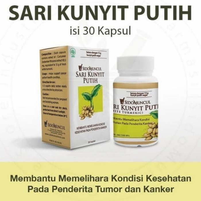 

Sidomuncul sari kunyit putih isi 30