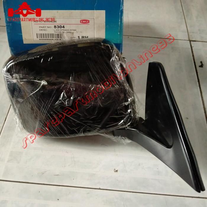 Spion Mitsubishi L200 Strada 1999 - 2002 Manual Hitam Emgi 8304 8305