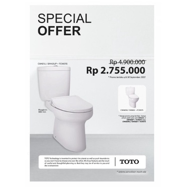 closet duduk TOTO /CLOSET DUDUK TOTO/CW421/CW421J/CW421JW/F + TCW07