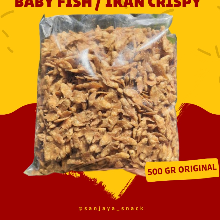 

[F♡ ✯K> IKAN CRISPY PEPETEK BABY FISH CRISPY 1/2 KG (500 GRAM)virral✉