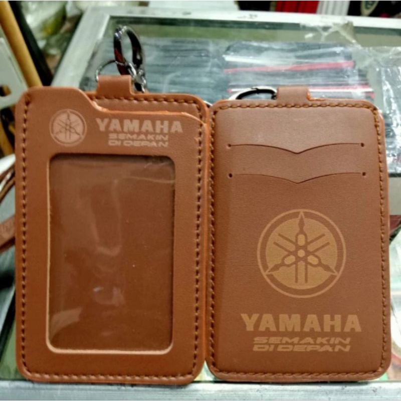 

HOLDER KALUNG ID CARD LOGO YAMAHA COKLAT BEST QUALITY PREMIUM