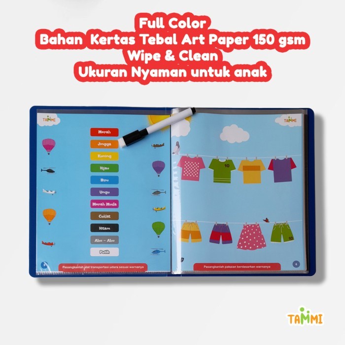 

Worksheet Wipe and Clean Anak PAUD Preschool TK