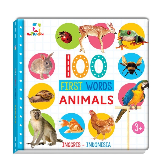 FLASH SALE OPREDO 100 FIRST WORDS : ANIMALS TERBARU