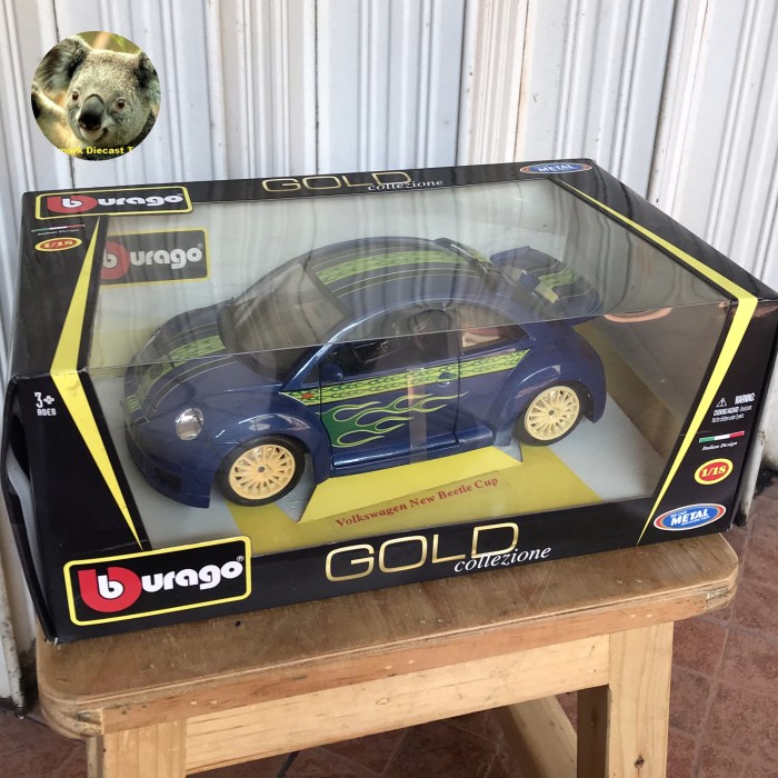 HOT SALE DIECAST BBURAGO 1/18 - TAHUN 1998 VOLKSWAGEN VW NEW BEETLE TERMURAH