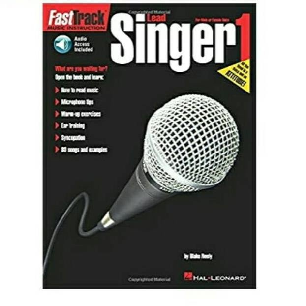MUST HAVE BUKU VOCAL FASTTRACK LEAD SINGER METHOD BOOK 1 OR BOOK 2 FAST TRACK TERBARU