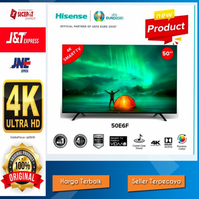 Led Tv Hisense 50 Inch 50E6F Digital Smart Tv Ultra Hd 4K