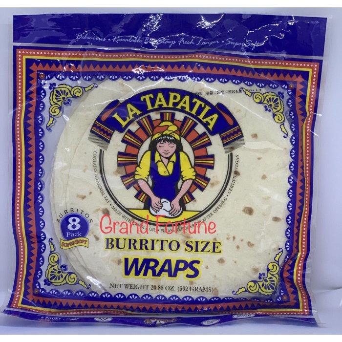 

LA TAPATIA TORTILLA WRAPS 10 BURITO SIZE 592GR
