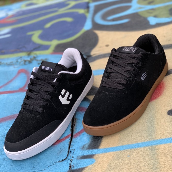 Sepatu Skateboard Shoes Etnies Marana Michelin Black White Berkualitas