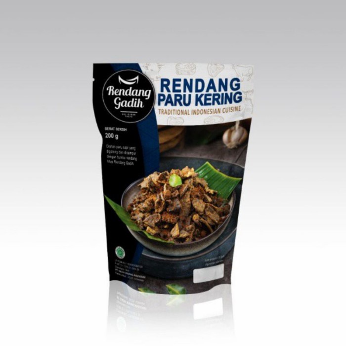 

RENDANG PARUH SAPI KERING - RENDANG GADIH SIAP SAJI