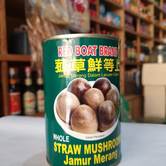 

RED BOAT STRAW MUSHROOM/ JAMUR MERANG 425G (1CRT/24KALENG)